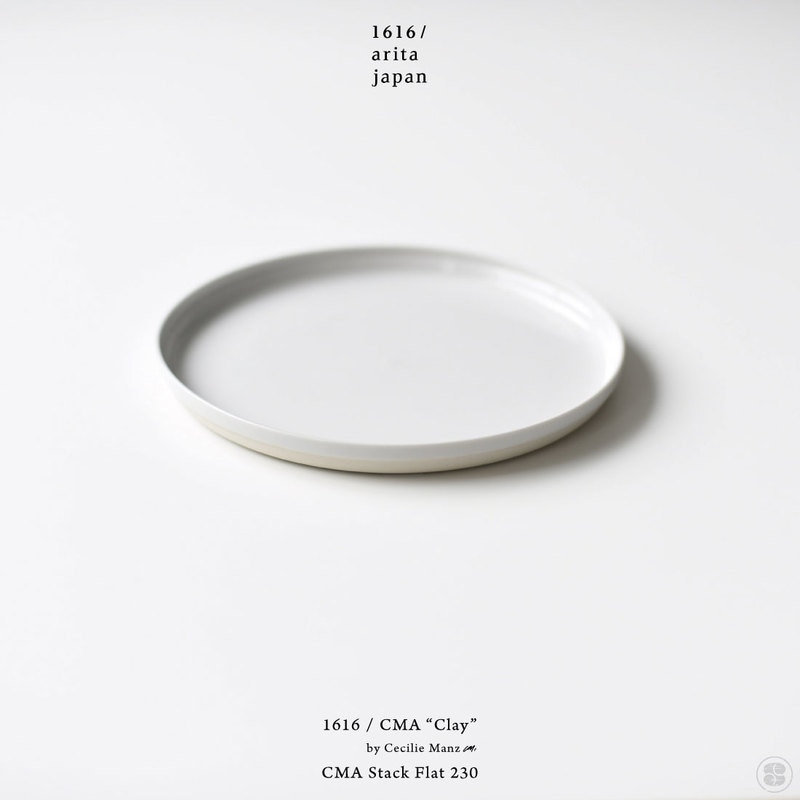 1616/arita japan/CMA Stack Flat 230/Cecilie Manz/イチロクイチロクアリタジャパン/フラットプレート/セシリエ・マンツ/皿/百田陶園/佐賀県/有田焼/スタッキング