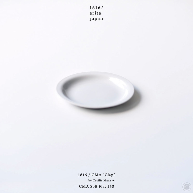 1616/arita japan/CMA “Clay”/CMA Soft Flat 150/Cecilie Manz/イチロクイチロクアリタジャパン/フラットプレート/セシリエ・マンツ/皿/百田陶園/佐賀県/有田焼