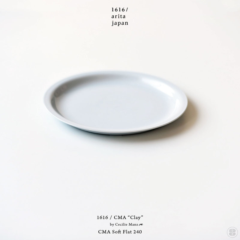 1616/arita japan/CMA “Clay”/CMA Soft Flat 240/Cecilie Manz/イチロクイチロクアリタジャパン/フラットプレート/セシリエ・マンツ/皿/百田陶園/佐賀県/有田焼