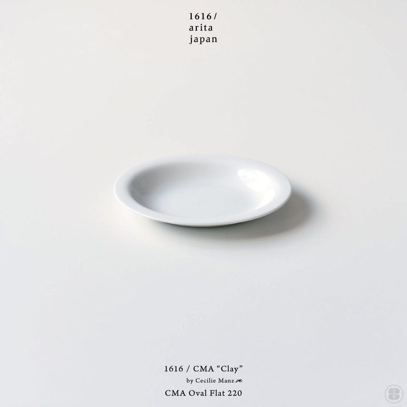1616/arita japan/CMA “Clay”/CMA Oval Flat 140/Cecilie Manz/イチロクイチロクアリタジャパン/オーバルプレート/セシリエ・マンツ/皿/百田陶園/佐賀県/有田焼