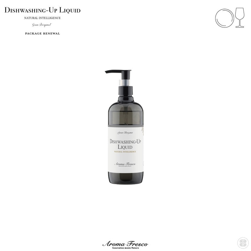 Aroma Fresco/Dishwashing-Up Liquid/Green Bergamot/アロマフレスコ/ディッシュウォッシング-アップ リキッド/グリーン･ベルガモット/480ml/台所用洗剤/食器/調理器具/Made in Japan/日本製