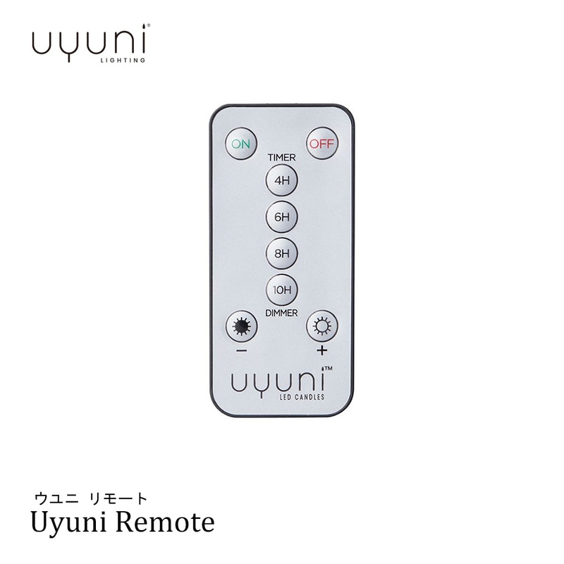 UYUNI LIGHTING/Uyuni Remote ウユニ ライティング/ウユニ リモート LEDキャンドル専用リモコン/プラスチック/ロウソク/タイマー制御機能付き/調光機能/