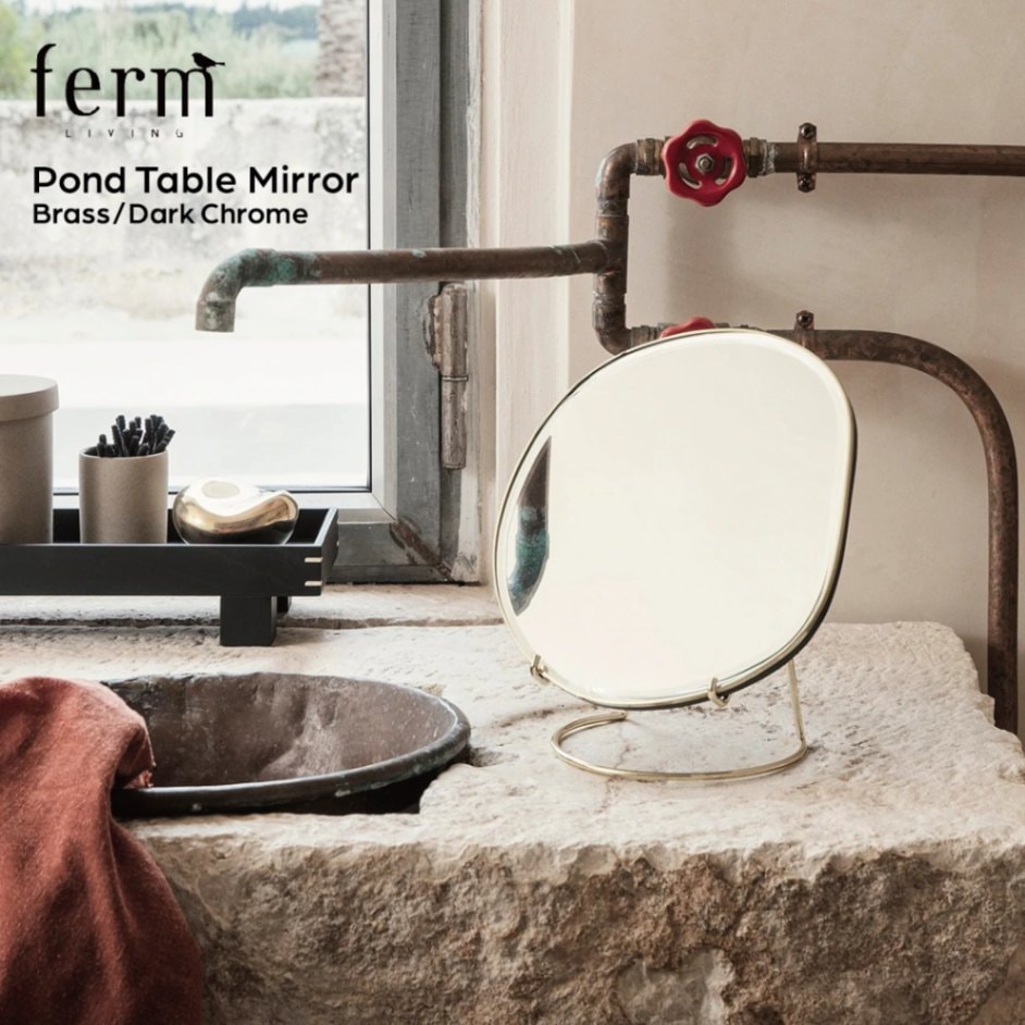 【日本正規販売品】ferm LIVING ファームリビング Pond Table Mirror ポンドテーブルミラー 北欧 デンマーク