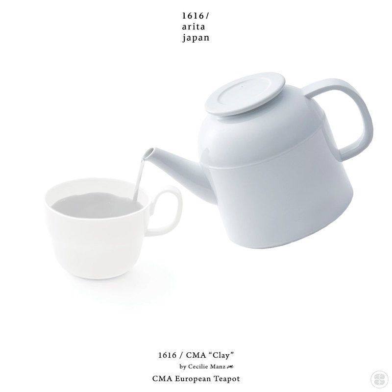1616/arita japan/CMA “Clay”/CMA CMA European Teapot/Cecilie Manz/イチロクイチロクアリタジャパン/ヨーロピアン ティーポット/セシリエ・マンツ/百田陶園/佐賀県/有田焼
