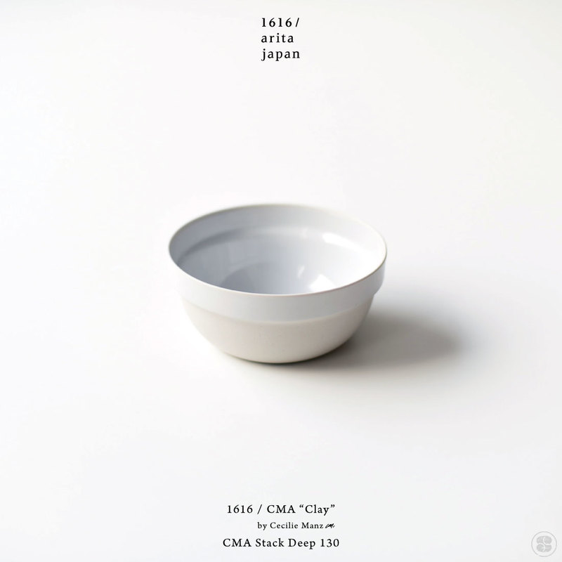 1616/arita japan/CMA “Clay”/CMA Stack Deep 130/Cecilie Manz/イチロクイチロクアリタジャパン/ディーププレート/セシリエ・マンツ/皿/百田陶園/佐賀県/有田焼/スタッキング