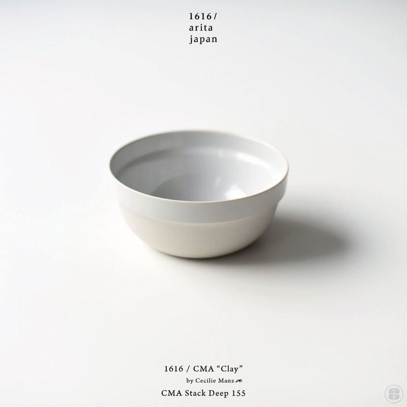 1616/arita japan/CMA “Clay”/CMA Stack Deep 155/Cecilie Manz/イチロクイチロクアリタジャパン/ディーププレート/セシリエ・マンツ/皿/百田陶園/佐賀県/有田焼/スタッキング
