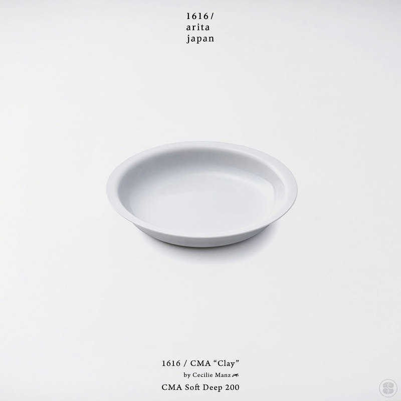 1616/arita japan/CMA “Clay”/CMA Soft Deep 200/Cecilie Manz/イチロクイチロクアリタジャパン/ディーププレート/セシリエ・マンツ/皿/百田陶園/佐賀県/有田焼