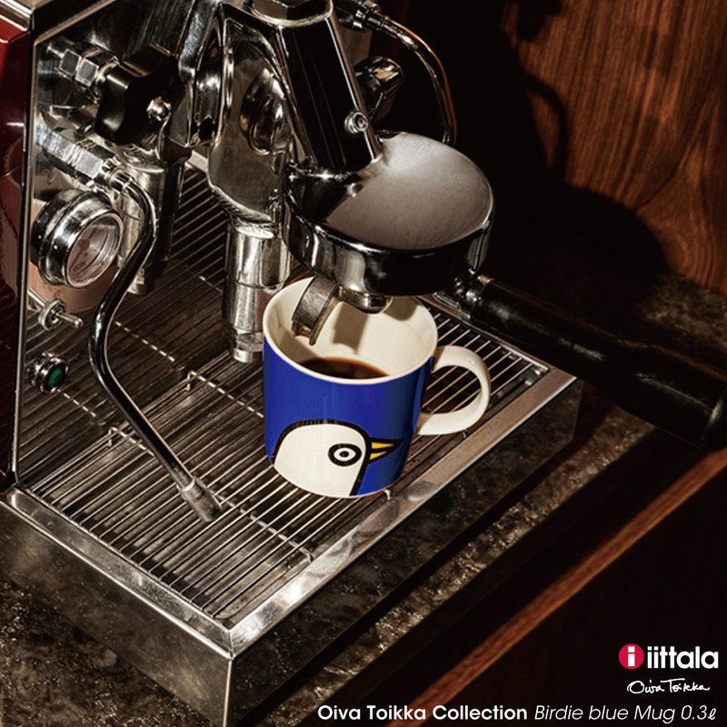 iittala/イッタラ/Oiva Toikka Collection/Birdie blue/Mug 0.3l/オイバ・トイッカコレクション/バーディー/ブルー/マグ/300ml