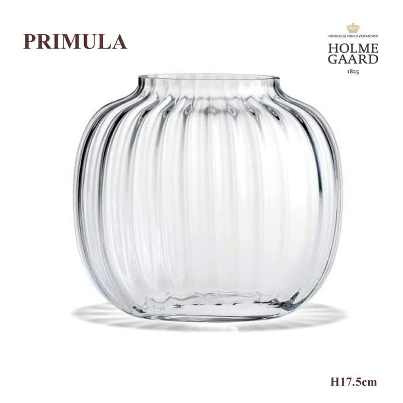【SALE】クーポン不可 OLMEGAARD PRIMULA オーバルベース 17.5cm プリムラ ホルムガード花器 ポット ガラス 花瓶 北欧