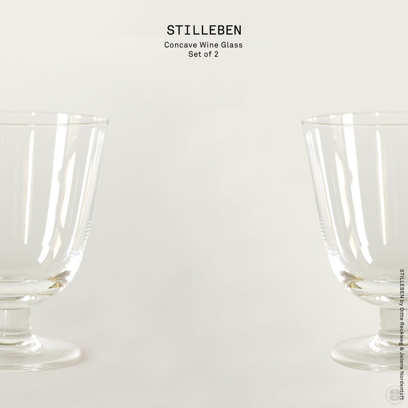 STILLEBEN/Concave Wine Glass/2個セット/スティルレーベン/コンケーブグラス/ガラス/ワイングラス/チェコ