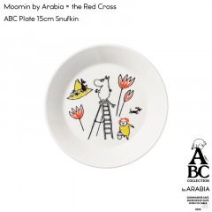 Moomin by Arabia �� the Red Cross/Plate 15cm ABC Snufkin/Tove Slotte/�ࡼ�ߥ�/����ӥ�/�ֽ���/�ץ졼��/���ʥե���/�ȡ��١������å�