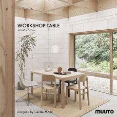 MUUTO WORKSHOP TABLE åץơ֥ 140cm  ࡼ ǥޡ ̲ Cecilie Manz ꥨޥ ˥󥰥ơ֥