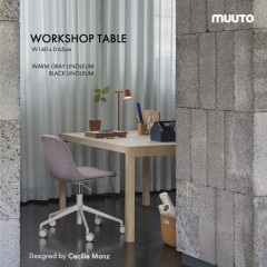 MUUTO WORKSHOP TABLE åץơ֥ 140cm  Υꥦ ॰졼 ֥å ̲ Cecilie Manz ꥨޥ ˥󥰥ơ֥