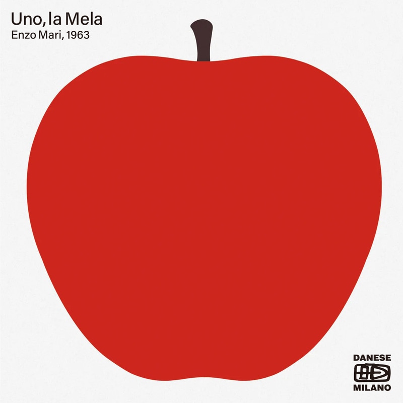 DANESE ダネーゼ ポスター単品Uno,la Mela ウーノ・ラ・メラ ポスター アート  Enzo Mari エンツォ・マーリ イタリア ミラノ Serie della natura<br><br>1963年､イタリアの巨匠エンツォ・マリがデザインした究極のシンプル