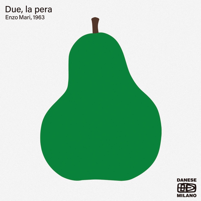 DANESE ダネーゼ Due,la Pera デュエ・ラ・ペラ ポスター単品 アート Enzo Mari エンツォ・マーリ イタリア<br><br>1963年､イタリアの巨匠エンツォ・マリがデザインした究極のシンプル