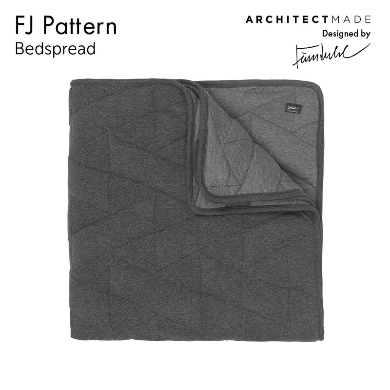 ARCHITECTMADE アーキテクトメイド FJ Pattern Bedspread 260cm×220cm Blanket フィンユール Finn Juhl ベッドカバー オーガニックコットン<br><br>フィン・ユールによって描かれた独創的なパターン 