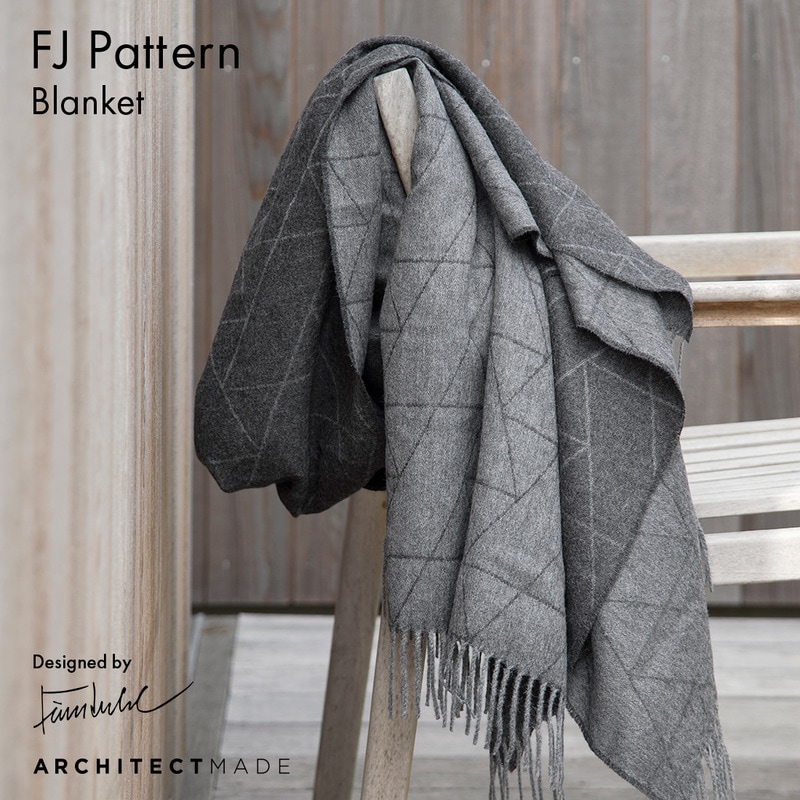 ARCHITECTMADE アーキテクトメイド FJ Pattern Throw ストール W130cm×L200cm フィンユール Finn Juhl ベビーアルパカ<br><br>フィン・ユールによって描かれた独創的なパターン