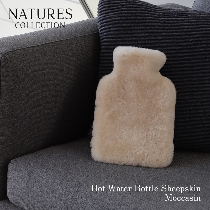 NATURES COLLECTION ネイチャーズコレクション Hot Water Bottle Sheepskin Moccasin ホットウォーターボトルシープスキンモカシン 湯たんぽ