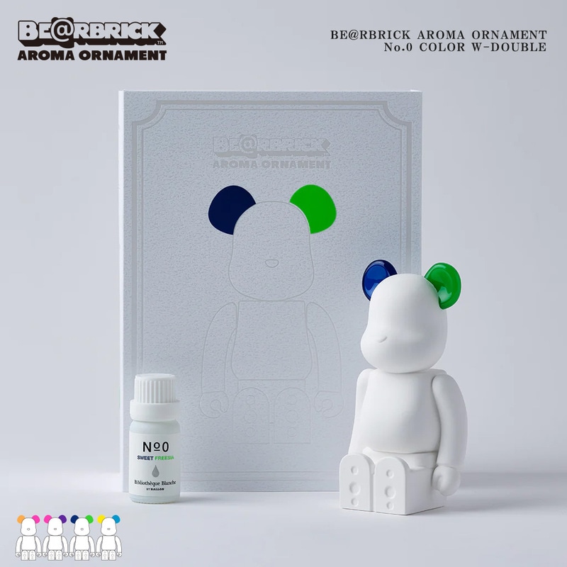 BE@RBRICK AROMA ORNAMENT No.0 COLOR W-DOUBLE  ベアブリック アロマオーナメント ルームフレグランス セラミック・アロマディフューザー ハンドメイド<br><br>ベアブリックのセラミック・アロマディフューザー【ギフト特集】