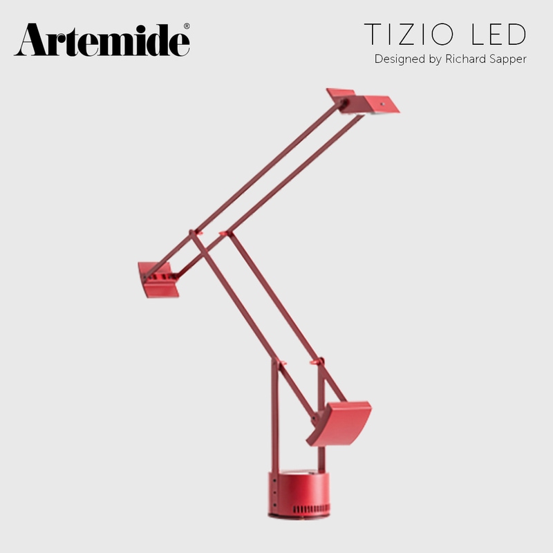 Artemide アルテミデ TIZIO RED LED ティチオ レッド Richard Sapper リチャード・サッパー タスクライト 電球 テーブル照明 イタリア<br><br>大胆なフォルムの美しさと機能性を備えたテーブルライト