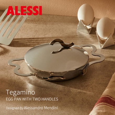 Alessi å Tegamino ƥߡ EGG PAN WITH TWO HANDLES åѥ Alessandro Mendini åɥǥ  ե饤ѥ<br><br>Alessandro Mendiniˤäƥǥ󤵤줿ͷӿΤ륨åѥ