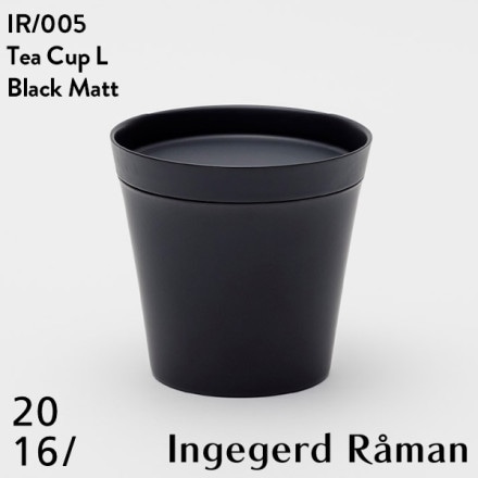 2016 / arita japan Tea Cup L Black Matt IR 005 ƥå 󥲥䡼ɥޥ Ingegerd Raman ͭľ  CUP ɴƫ 105 H100mm