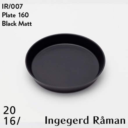 2016 / arita japan Plate 160 BlackMatt IR 007 󥲥䡼ɥޥ Ingegerd Raman ͭľ  ץ졼 ɴƫ 165 H29mm