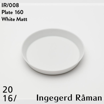 2016 / arita japan Plate 160 WhiteMatt IR 008 󥲥䡼ɥޥ Ingegerd Raman ͭľ  ץ졼 ɴƫ 165 H29mm