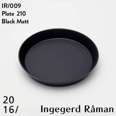 2016 / arita japan Plate 210 BlackMatt IR 009 󥲥䡼ɥޥ Ingegerd Raman ͭľ  ץ졼  ɴƫ 210 H33mm