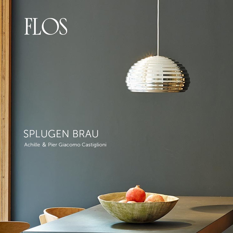FLOS フロス PLUGEN BRAU スプリューゲン ブラウ Achille & Pier Giacomo Castiglioniアキッレ&ピエル・ジャコモ・カスティリオーニ ペンダントランプ<br><br>カスティリオーニ兄弟による60年代の名作照明「SPLUGEN BRAU」