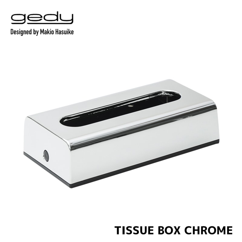 gedy ゲディ ティッシュボックス クローム Tissue Box Chrome Makio Hasuike 蓮池 槇郎 イタリア