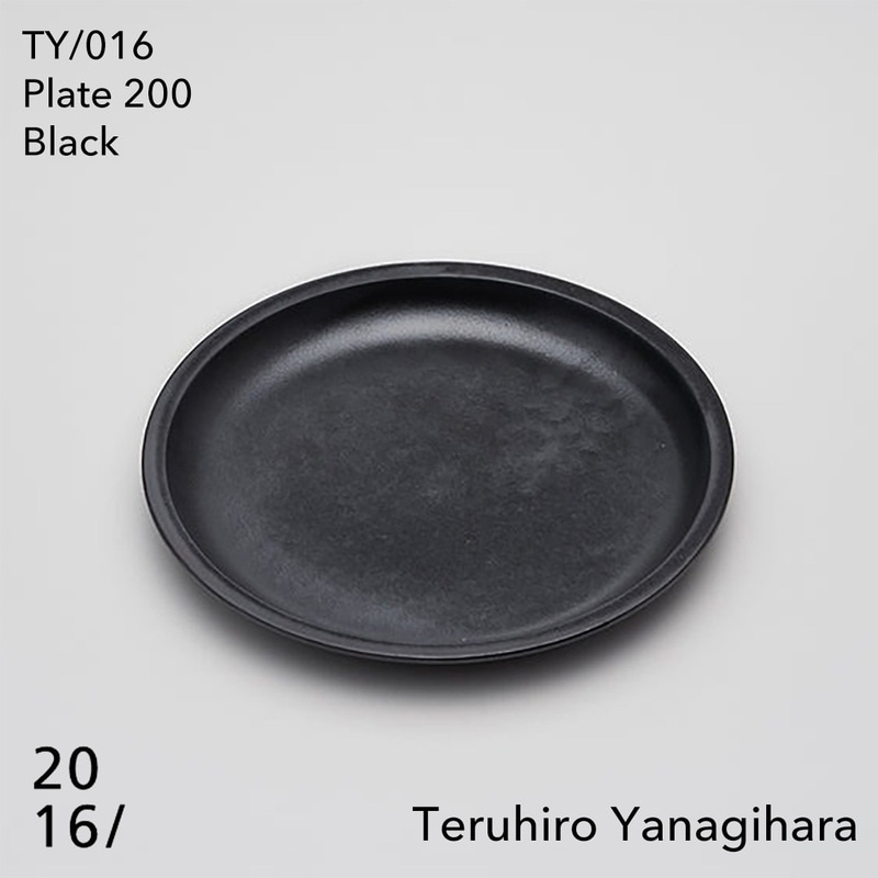 【2016 / arita japan 】Plate 200 TY/016 Black 柳原照弘 有田焼 磁器 プレート