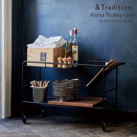 &TRADITION ����ɥȥ�ǥ������ Alima Trolley NDS1 ����ޥȥ��꡼ �֥�å� Note Design Studio �̲�