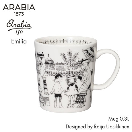 ARABIA ӥ Emilia ߥꥢ ޥ 0.3L ̲ ե Raija Uosikkinen 饤䡦åͥ ޥå