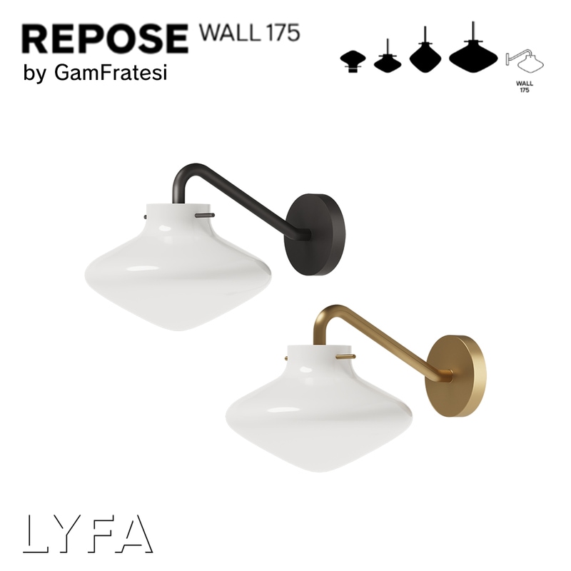 LYFA リーファ REPOSE WALL 175 リポーズ ウォールランプ ウォールライト ブラック ブラス 北欧 照明 ライト<br><br>「簪（かんざし）」をモチーフにデザインされたウォールランプ