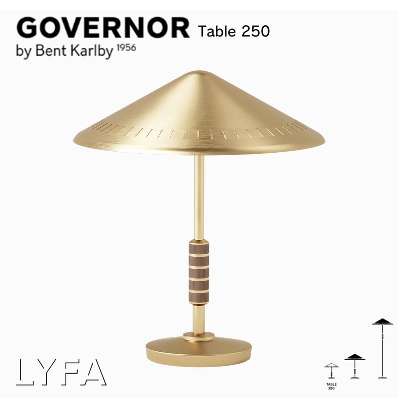 LYFA リーファ GOVERNOR TABLE 250 ガヴァナー テーブルランプ テーブルライト ゴールド 北欧 照明 ライト<br><br>1956年に誕生したクラシックなミッドセンチュリーランプ