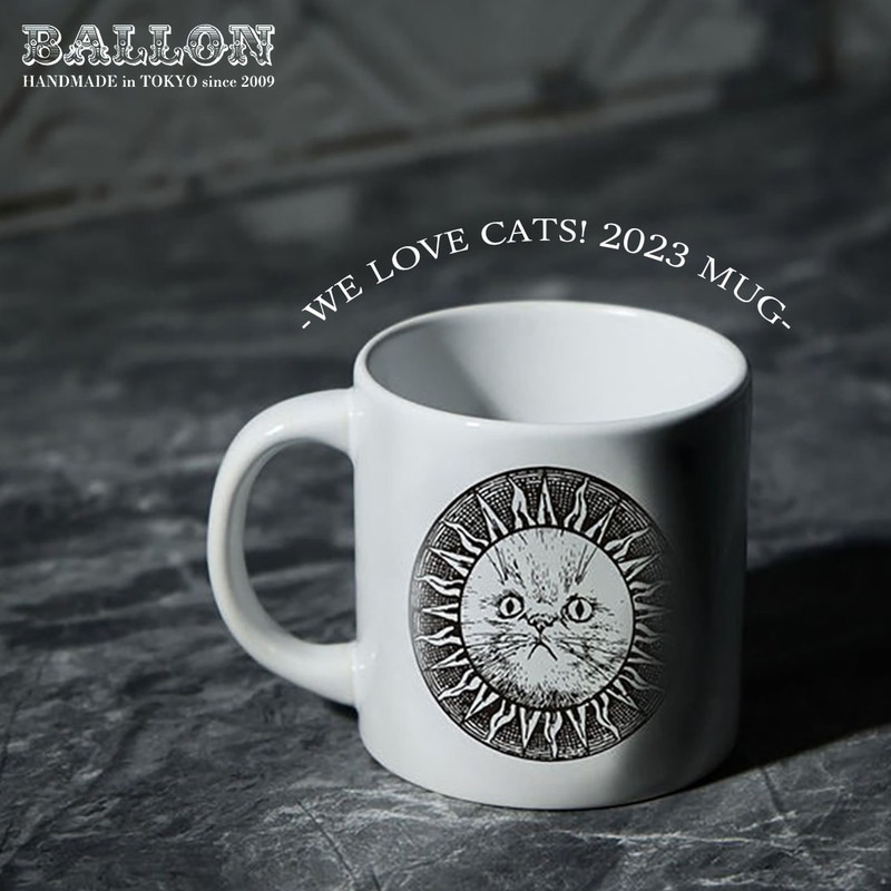 Ballon バロン ララのマグカップ Mug Cup マグ カップ WELOVECATS!2023 猫 キャット ホワイト 猫の日<br><br>『WE LOVE CATS!』2023年 コレクション【ギフト特集】