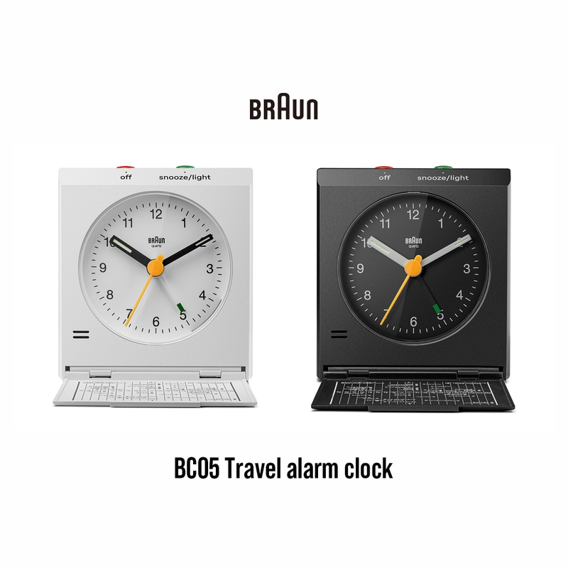 BRAUN ブラウン BC05 Travel alarm clock Dieter Rams ディーター・ラムス Dietrich Lubs ディートリッヒ・ルブス トラベルクロック LED アラーム【ギフト特集】