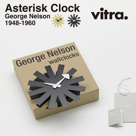 vitra ȥ Asterisk Clock ꥹå Wall Clocks 륯å GeorgeNelson 硼ͥ륽  ݻ ƥꥢ ̲ <br><br>硼ͥ륽󤬼ݤߥåɥ꡼Υǥħ륢Wall Clocks