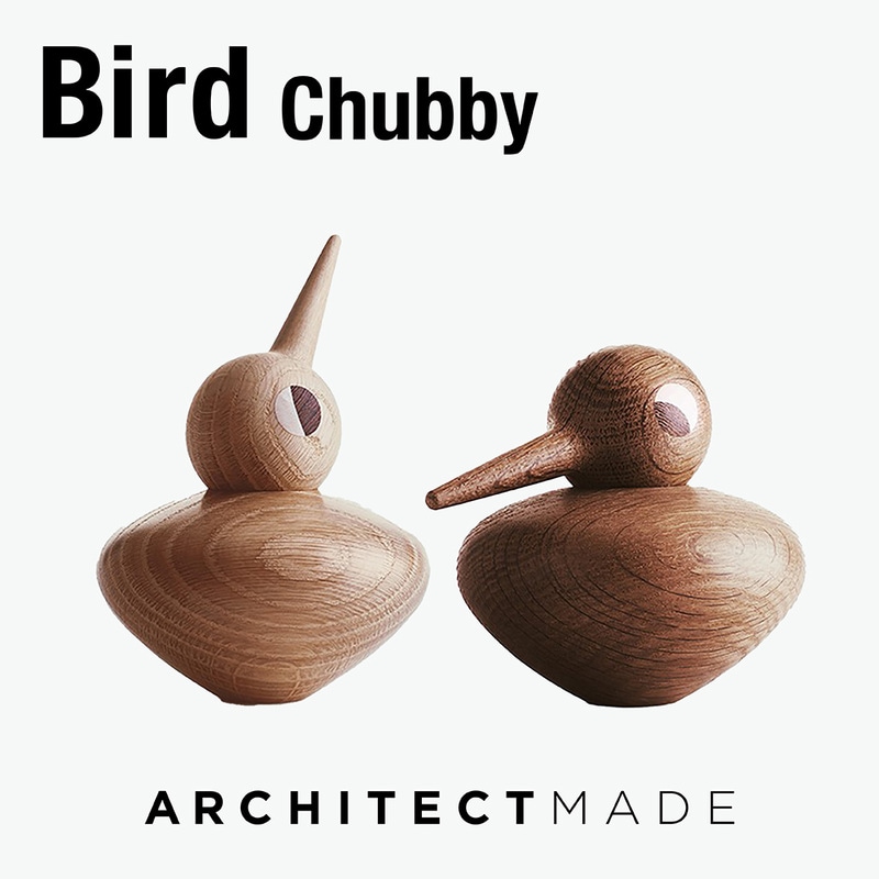 ARCHITECTMADE Bird Chubby Kristian Vedel アーキテクトメイド バード チャビィ クリスチャン・ヴェデル オブジェ 木製 玩具 ハンドメイド 425 430<br><br>1959年から愛される愛くるしい鳥たち