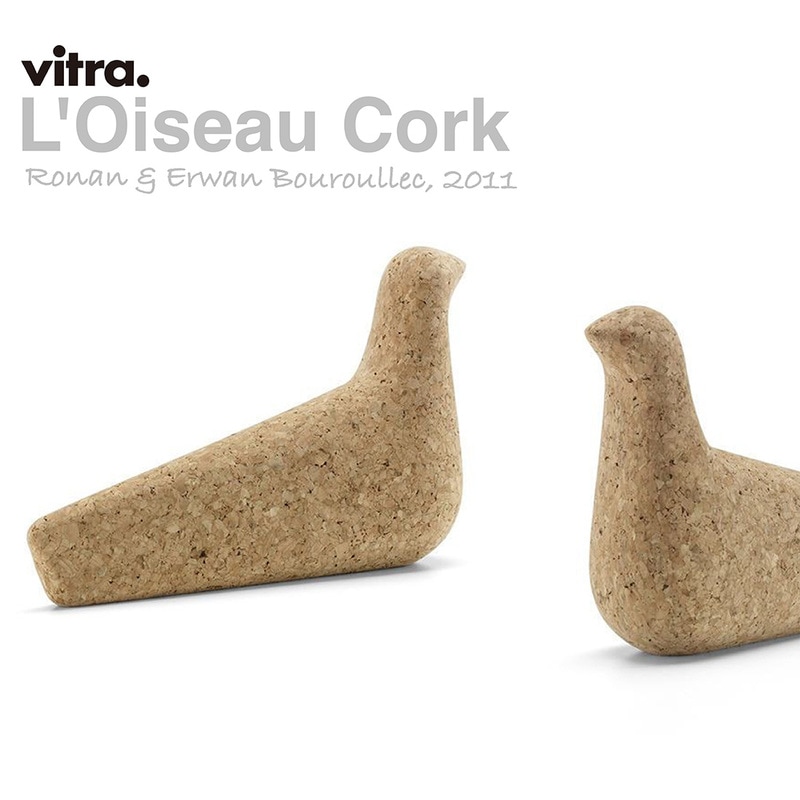 Vitra ヴィトラ L'Oiseau Cork ロワゾー コルク Ronan & Erwan Bouroullec ロナン＆エルワン・ブルレック 置物 鳥 バード 北欧 オブジェ<br><br>世界で5000個限定のモデル