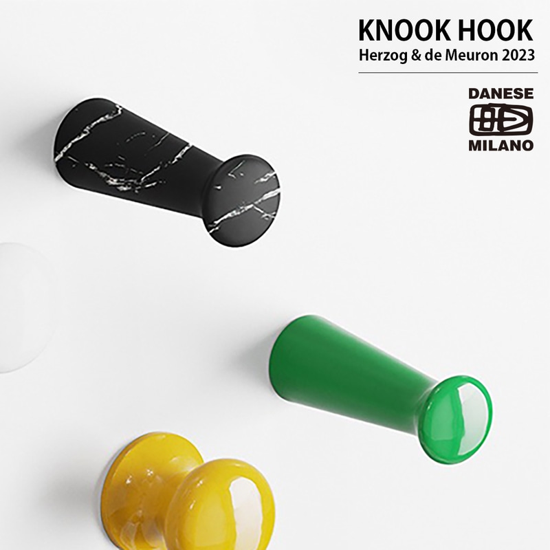 DANESE ダネーゼ KNOOK HOOK コートフック 引っ掛け フック 壁掛け 玄関 収納 Herzog & de Meuron ヘルツォーク&ド・ムーロン<br><br>セラミック製のコートフック
