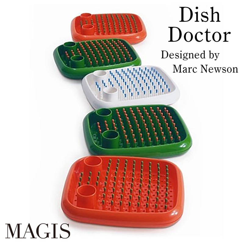 MAGIS マジス Dish Doctor ディッシュドクター 水切りラック Marc Newson マーク・ニューソン 食器置き カトラリー入れ キッチン用品<br><br>無造作にお皿を立てかけられる水切りラック