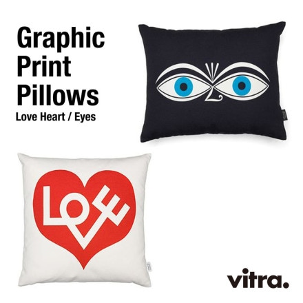 Vitra ȥ Graphic Print Pillows Eyes Love Heart Alexander Girard 쥭顼 å ̲ ƥ<br><br>۵ͷӿδ륰եåΥå