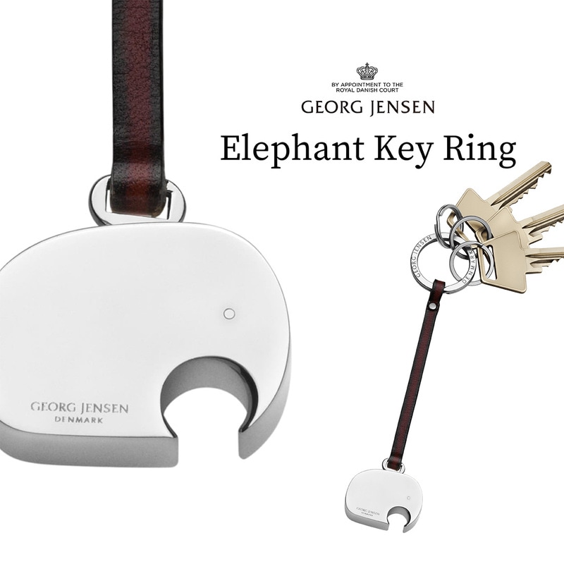 Georg Jensen ジョージ ジェンセン エレファント キーリング ELEPHANT KEYRING 3584888