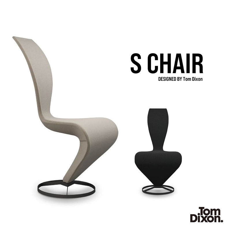 Tom Dixon S CHAIR トム・ディクソン Sチェア kvadrat クヴァドラ 椅子 受注生産品 イタリア<br><br> 鶏の落書きから椅子へ