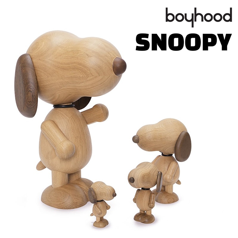BOYHOOD ボーイフッド SNOOPY スヌーピー インテリア オブジェ 木製 オーク材 Jakob Burgso ヤコブ・ブルグソ 北欧 デンマーク<br><br>デンマークのブランド「BOYHOOD」が手掛ける木製オブジェ