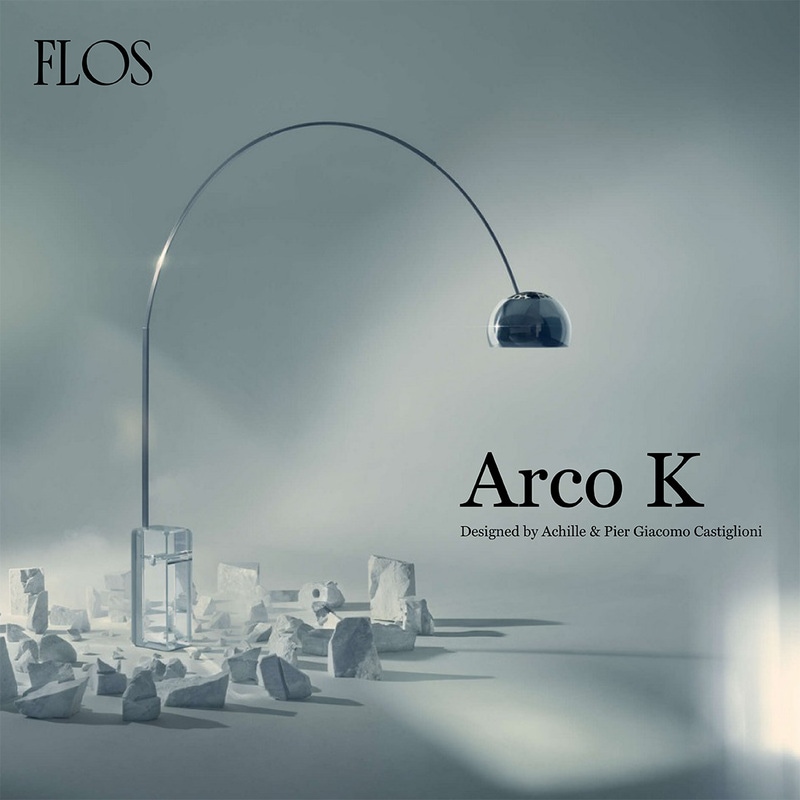 FLOS フロス ARCO K アルコK Achille ＆ Pier Giacomo Castiglioni アキッレ・カスティリオーニ＆ピエル・ジャコモ・カスティリオーニ フロアライト 照明<br><br>名作「Arco」の誕生60周年を記念した限定モデル「Arco K」 