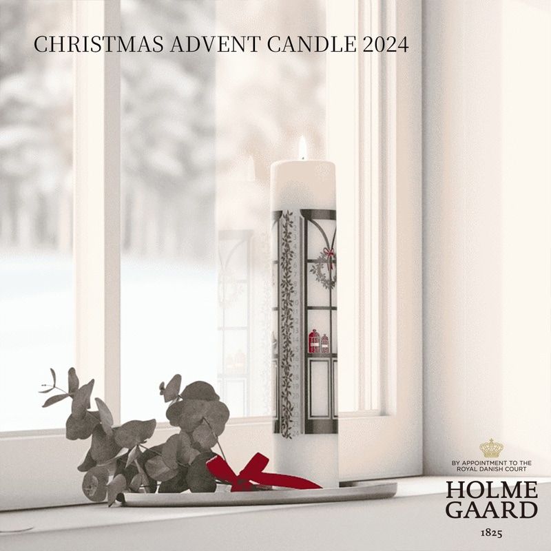HOLMEGAARD CHRISTMAS ADVENT CANDLE 2024 φ5cm Jette Frolich ホルムガード クリスマス アドベント キャンドル イエッテ・フローリッヒ Xmas<br><br>正規代理店品。2024年限定
