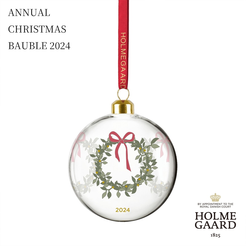 HOLMEGAARD ANNUAL CHRISTMAS BAUBLE 2024 Jette Frolich ホルムガード アニュアル クリスマス ボーブル オーナメント イエッテ・フローリッヒ<br><br>正規代理店品。2024年限定